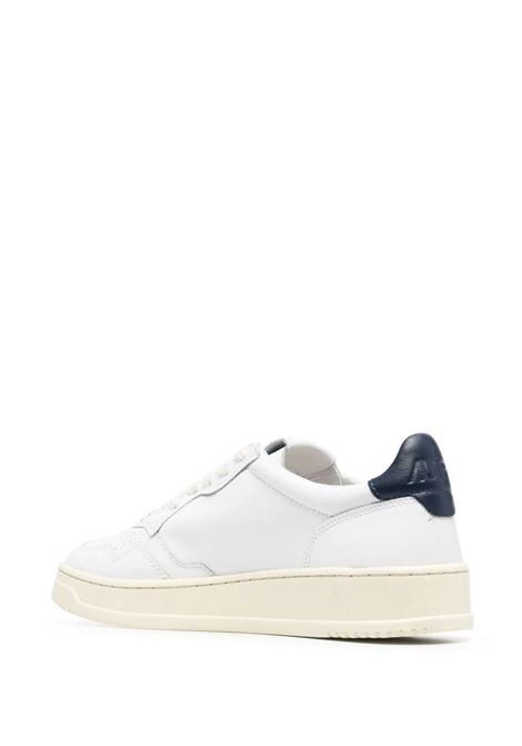 Sneakers Medalist Low In Pelle Bianca e Blu Navy AUTRY | AULMLL12