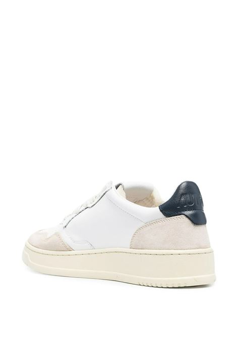 Sneakers Medalist Low In Suede e Pelle Bianca e Blu Navy AUTRY | AULMLS28