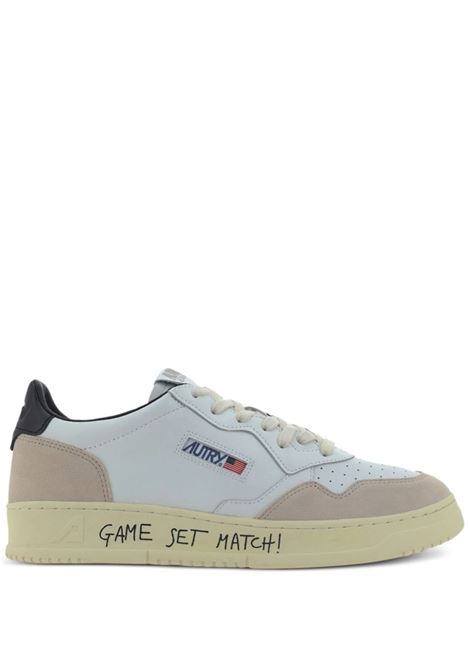 AUTRY Sneakers Medalist Low In Suede e Pelle Con Lettering - AUTRY