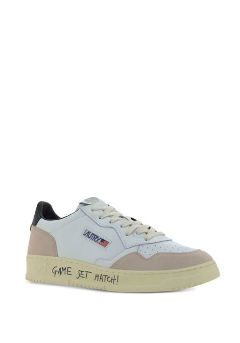 Sneakers Medalist Low In Suede e Pelle Con Lettering AUTRY | AULMMA04