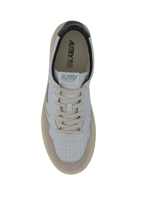 Sneakers Medalist Low In Suede e Pelle Con Lettering AUTRY | AULMMA04