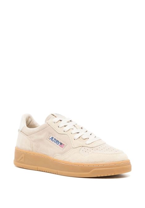 Sneakers Medalist Low Super Vintage In Pelle Scamosciata Beige AUTRY | AULWXS17