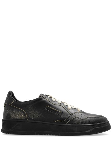 Black Leather Medalist Low Super Vintage Sneakers AUTRY | AVLMBE02