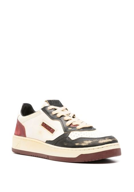 Super Vintage Medalist Low Sneakers In Red, Black and White Leather AUTRY | AVLMLB01