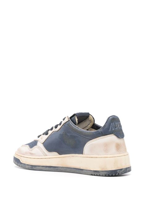 Sneakers Medalist Low Super Vintage In Pelle Blu e Bianca AUTRY | AVLMMD01