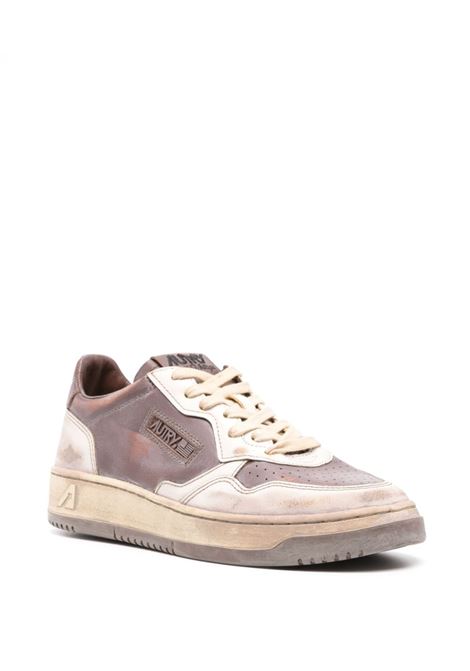 Sneakers Medalist Low Super Vintage In Pelle Mud e Bianca AUTRY | AVLMMD03