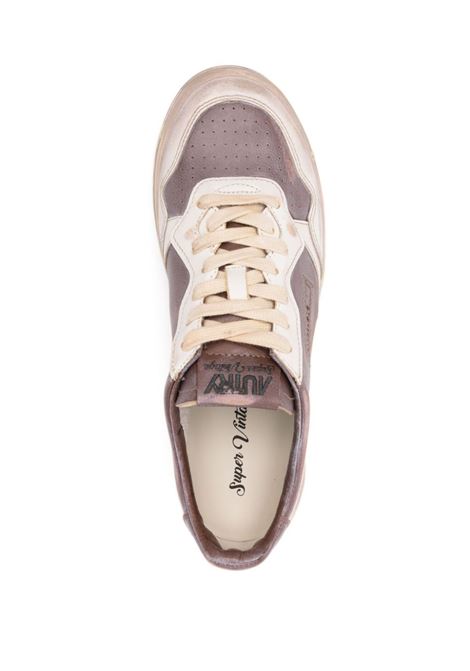 Sneakers Medalist Low Super Vintage In Pelle Mud e Bianca AUTRY | AVLMMD03