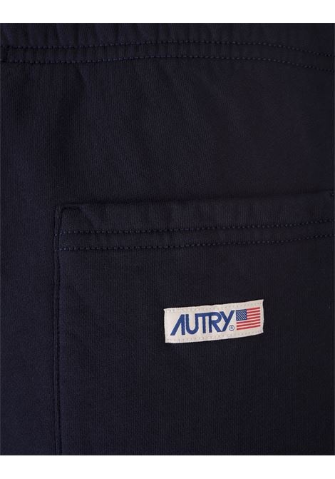 Navy Blue Joggers With Logoed Drawstring AUTRY | PAPM15JB