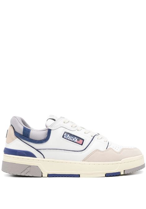 AUTRY Sneakers CLC In Pelle Bianca Blu e Azzurra - AUTRY