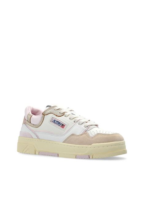 CLC Sneakers In White, Beige and Pink Leather AUTRY | ROLWMM42