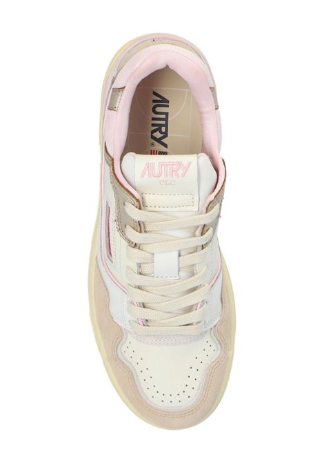 CLC Sneakers In White, Beige and Pink Leather AUTRY | ROLWMM42