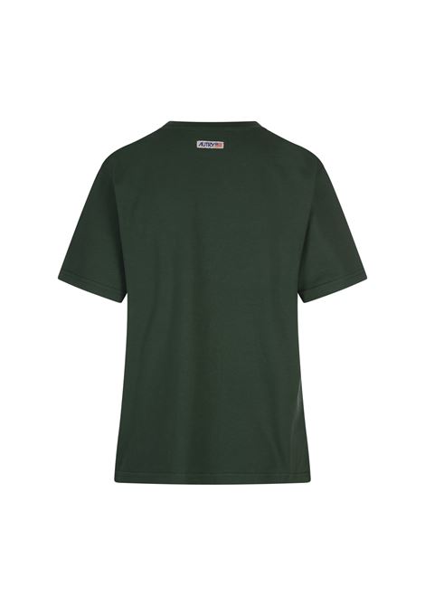 T-Shirt Verde Con Logo Applicato AUTRY | TSPW08CV