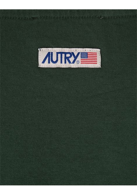 T-Shirt Verde Con Logo Applicato AUTRY | TSPW08CV