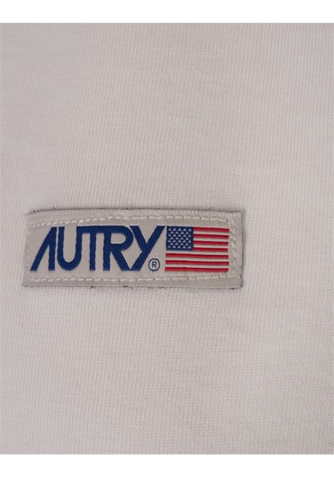 White T-Shirt With Applied Logo AUTRY | TSPW08CW