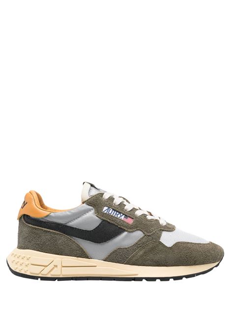 Sneakers Reelwind In Suede Verde e Nylon Riflettente AUTRY | WWLMRL01