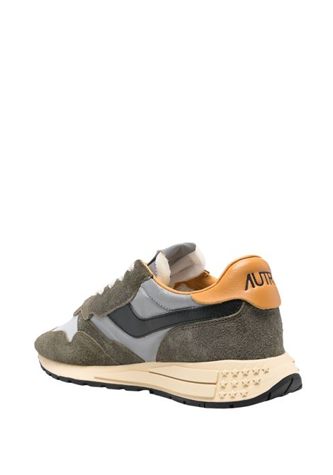 Sneakers Reelwind In Suede Verde e Nylon Riflettente AUTRY | WWLMRL01