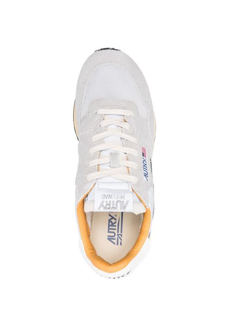 Reelwind Sneakers In Sand Suede and Reflective Nylon AUTRY | WWLMRL04