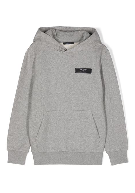 Grey Pierre Balmain Hoodie BALMAIN KIDS | BV4P30-Z0068806