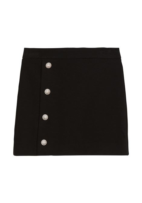 Black Short Skirt With Buttons BALMAIN KIDS | BV7A34-J0371930