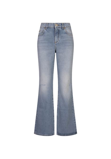 Jeans Flare in Denim Blu BALMAIN | DF1MJ130DE536FC