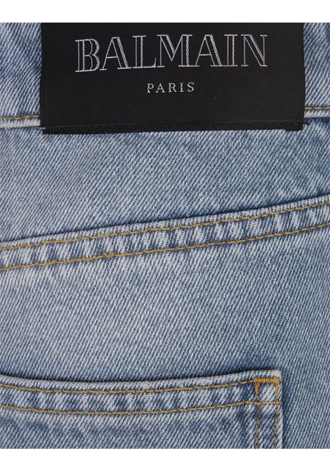 Blue Denim Flare Jeans BALMAIN | DF1MJ130DE536FC