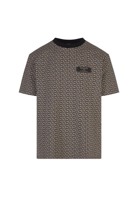 Monogram T-Shirt With Pierre Balmain Label BALMAIN | DH1EG000JC97GFE