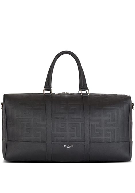 Black Monogrammed Travel Bag BALMAIN | DM1EC222LPGE0PA