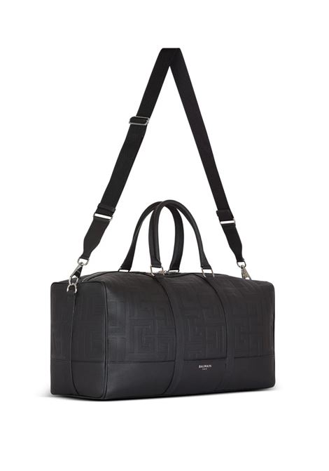 Black Monogrammed Travel Bag BALMAIN | DM1EC222LPGE0PA