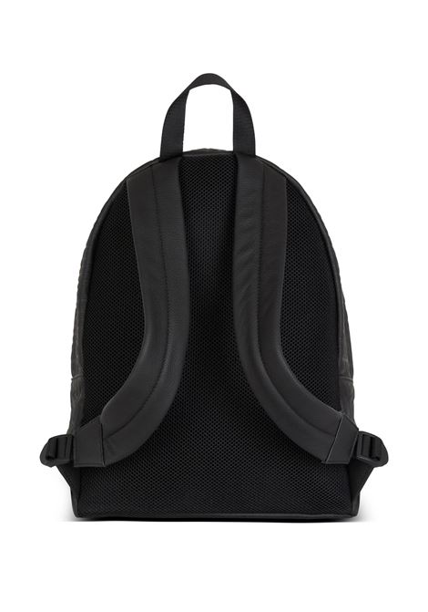 Black Grained Leather Backpack With Monogram BALMAIN | DM1GE150LPSE0PA