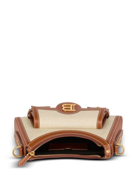 Borsa B-Buzz Hobo Beige In Tela E Pelle BALMAIN | DN1BT905TCFEGEM