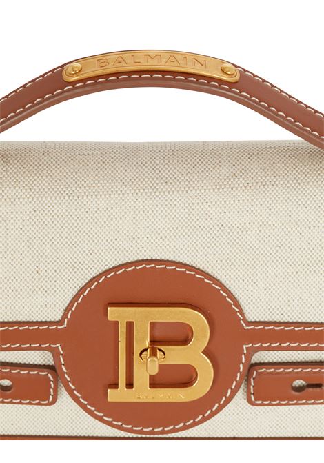 Borsa B-Buzz In Tela e Pelle Marrone Chiaro BALMAIN | DN1DA829TCFEGEM