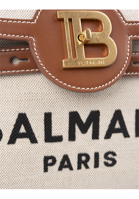 Borsa B-Buzz 23 Beige In Tela E Pelle BALMAIN | DN1DB530TCFEGEM