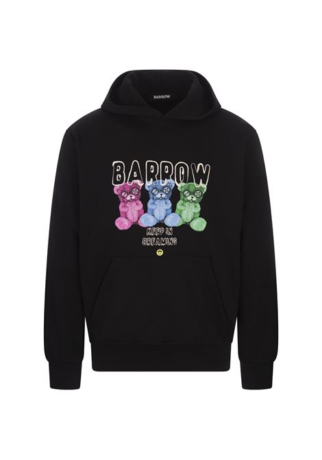 Black Logo Print Hoodie BARROW | F4BWUAHS041110