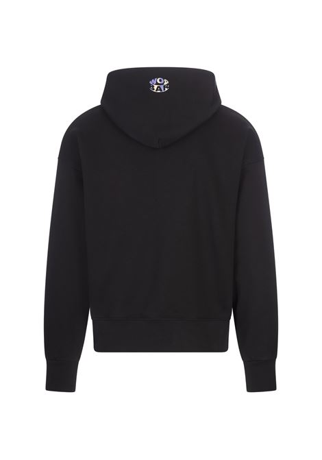 Black Hoodie with Smile BARROW | F4BWUAHS138110