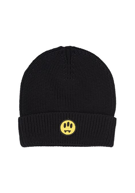 Black Ribbed Knitted Beanie BARROW | F4BWUAHT025110