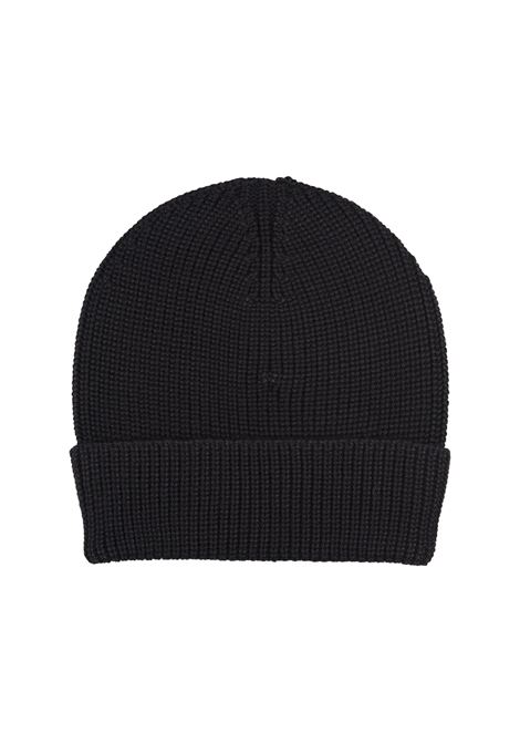 Black Ribbed Knitted Beanie BARROW | F4BWUAHT025110