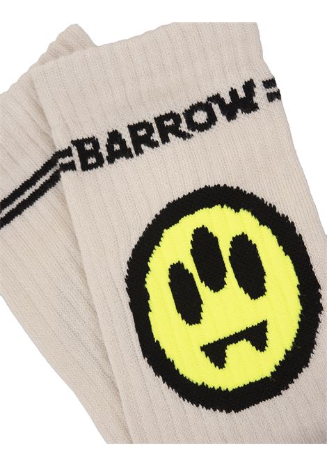 Dove Socks With Logo and Smile BARROW | F4BWUASO022BW009