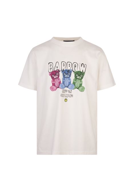 T-Shirt Bianca Con Stampa Logo BARROW | F4BWUATH061002