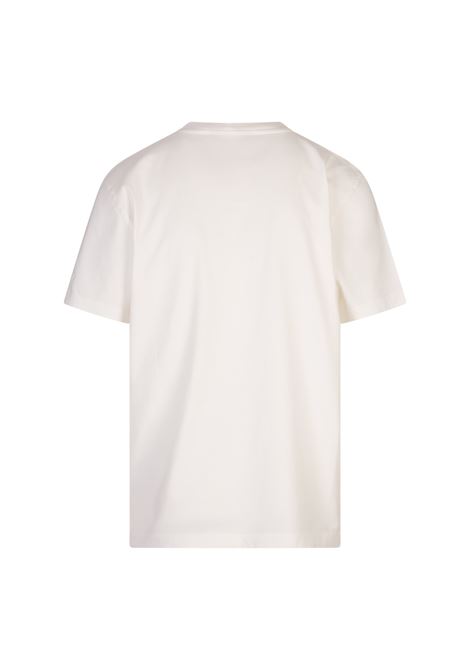 White Logo Crew Neck T-Shirt BARROW | F4BWUATH066002