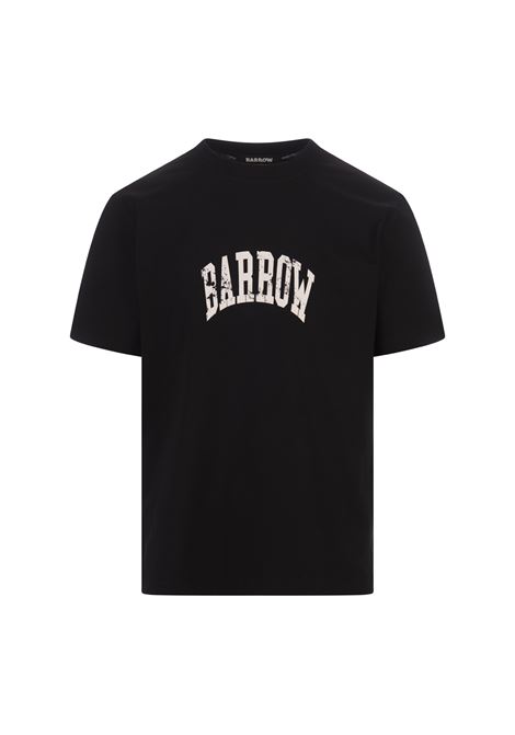 T-Shirt Nera Con Logo e Smile BARROW | F4BWUATH076110