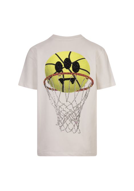 T-Shirt Bianca Con Logo e Smile Basket BARROW | F4BWUATH078002