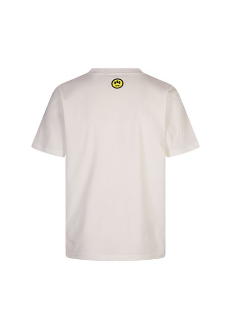 White T-Shirt With Logo and Smile BARROW | F4BWUATH134002