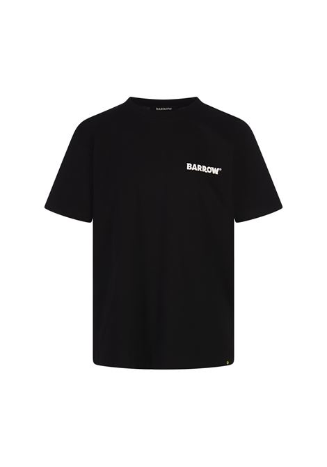 Black T-Shirt With Logo and Smile BARROW | F4BWUATH134110