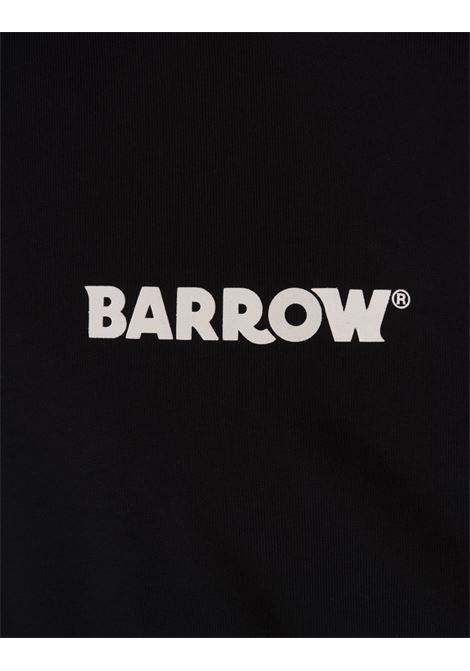 Black T-Shirt With Logo and Smile BARROW | F4BWUATH134110