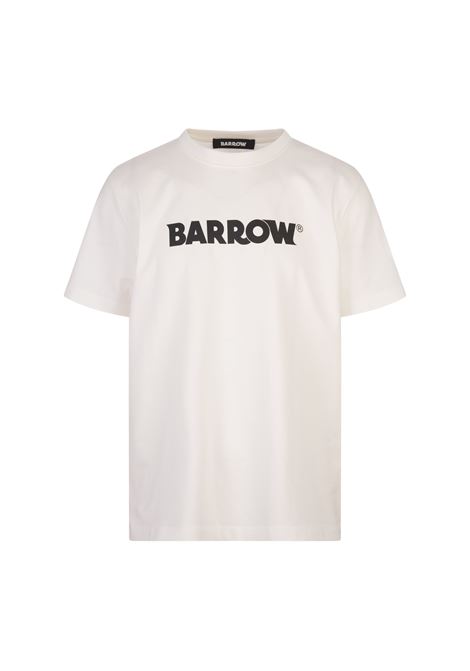 BARROW T-Shirt Bianca Con Logo Lettering - BARROW