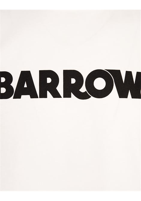 White T-Shirt With Logo Lettering BARROW | F4BWUATH144002