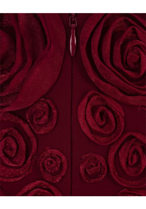 Minigonna Rossa Con Ricamo Di Rose 3D BLUMARINE | 2G196AR0315