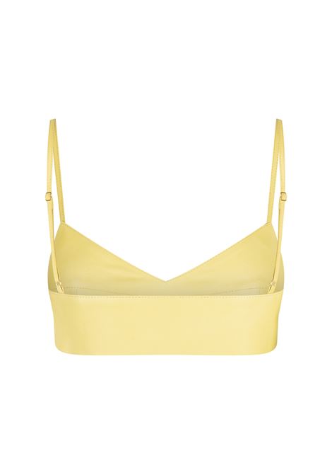 Yellow Leather Bra Tops BLUMARINE | 4L037AP0223