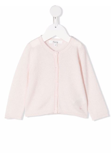 Pale Pink Cashmere Cardigan for Baby BONPOINT | PEBDA2703CA121