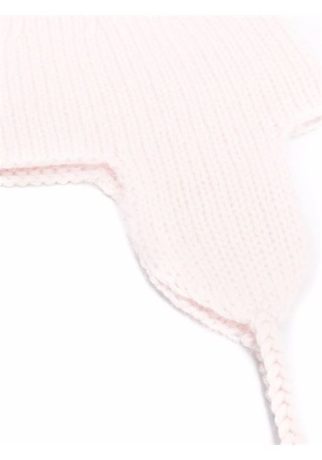 Pale Pink Cashmere Hat With Pompon BONPOINT | PEBDA2737B0021